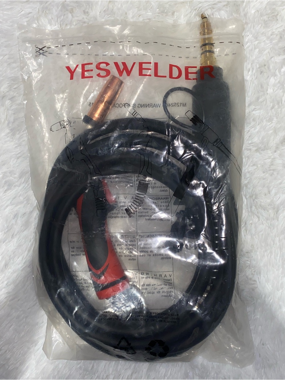 YesWelder YW-L150-10E Euro Connector MIG Welding Torch Gun 150A 10ft MB15 NEW